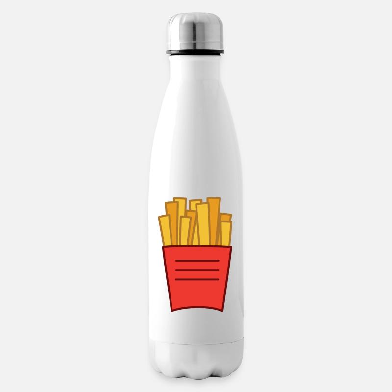 Pommes - Isolierflasche - Weiß