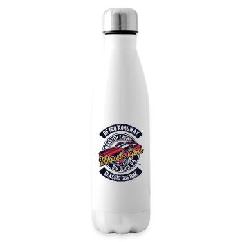 MUSCLE CAR V8 BIG BLOCK VINTAGE RETRO RACE CHAUDE - Bouteille isotherme - blanc - Droite