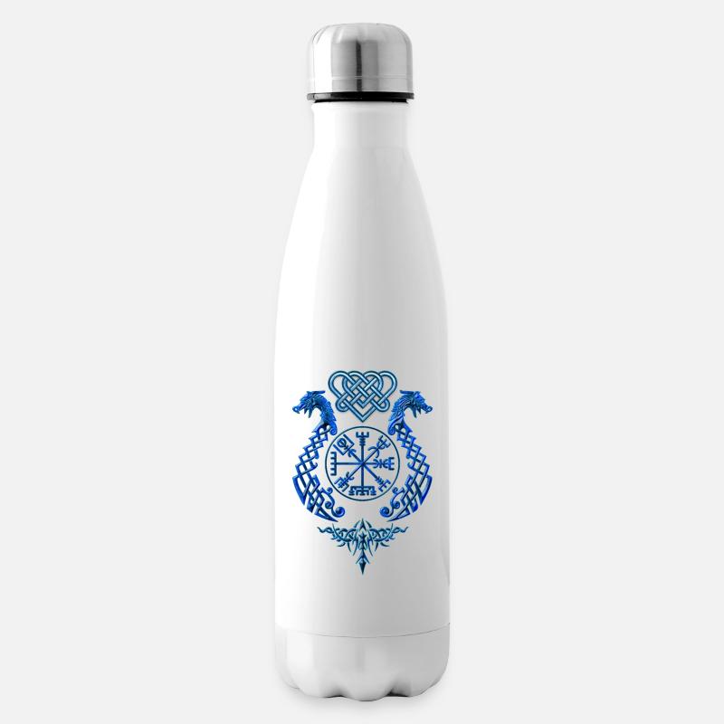 DrachenSymbol - Isolierflasche - Weiß