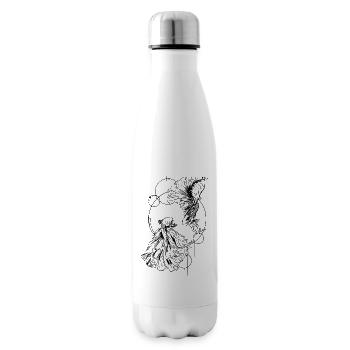 Betta -Tattoo Look - Aquarium - Isolierflasche - Weiß - Rechts
