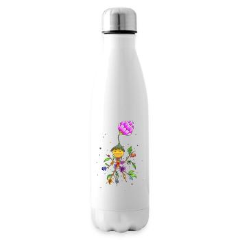 Mystischer Kobold Blumenliebe SVENPAINT - Isolierflasche - Weiß - Rechts