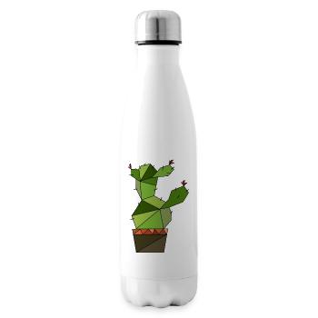 Cactus geometric - Insulated Water Bottle - white - Right