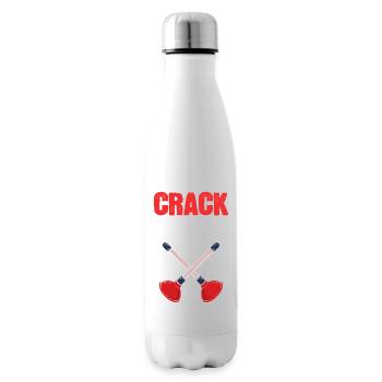 Crack Hills Installateur Gift - Isolierflasche - Weiß - Rechts