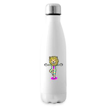 Enfants Yoga Lion Méditation Yogi pour Enfants Coloré - Bouteille isotherme - blanc - Droite
