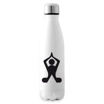 YOGA ZEN - Bouteille isotherme - blanc - Droite