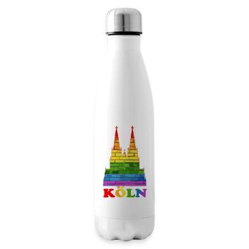 LGBT Cologne Gay Pride - Bouteille isotherme - blanc - Droite