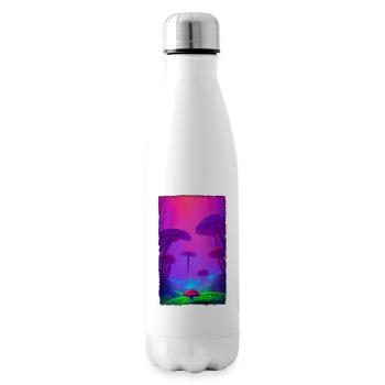 Mushroom Vertical Forest 2 - Insulated Water Bottle - white - Right