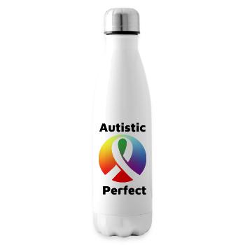 Autistic Perfect - Insulated Water Bottle - white - Right