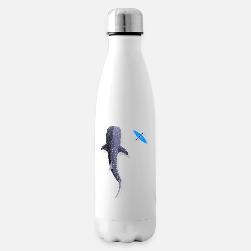 Retro Graphic Kayaking Kayak Canoe Rowing Rower Pa - Isolierflasche - Weiß