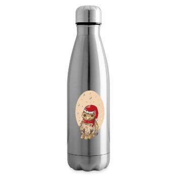 Christmas bird sparrow - Insulated Water Bottle - silver - Right