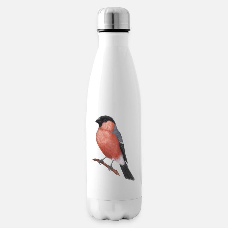 Ochsenfink Aquarell - Isolierflasche - Weiß