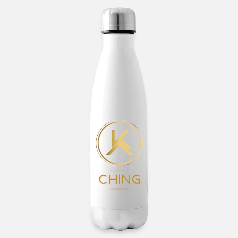 KACHING Billionaire Millionär Rich Kid Design - Isolierflasche - Weiß