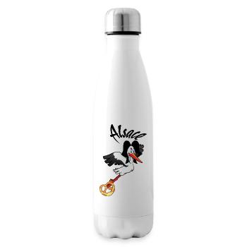 Alsace Stork - Insulated Water Bottle - white - Right