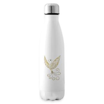Goldener Traumvogel - Isolierflasche - Weiß - Rechts