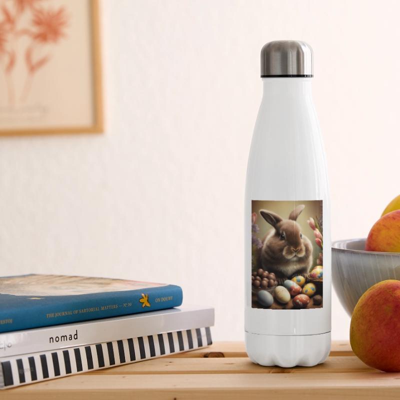 Easter Happy Easter Easter Eggs Chocolate Sweet Insulated Water Bottle