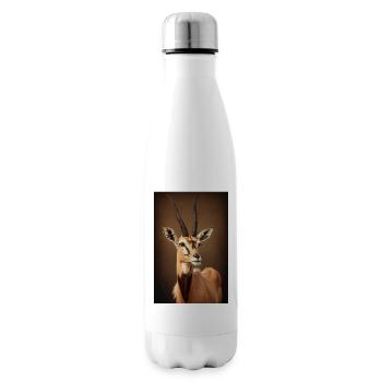 Gazelle safari Africa animal - Insulated Water Bottle - white - Right