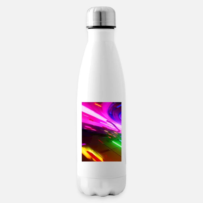 Muster und Formen - Isolierflasche - Weiß