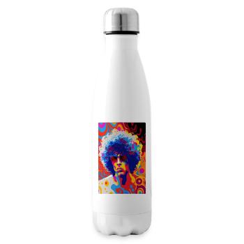 Auf der Bühne in den 70ern -1- Psychedelische Kunst - Isolierflasche - Weiß - Rechts