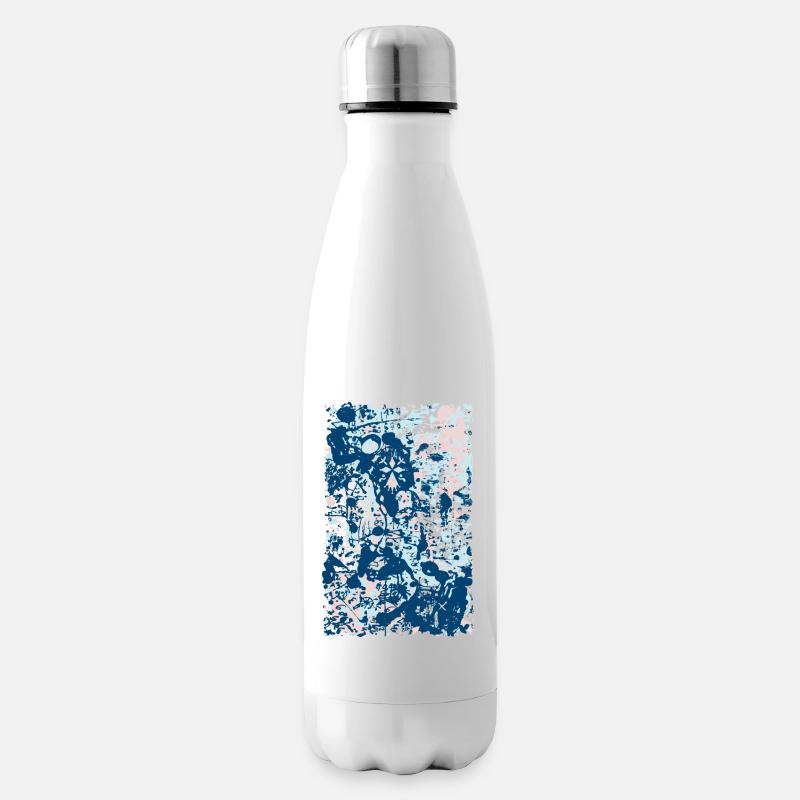 Geflecktes Hermelin - Isolierflasche - Weiß
