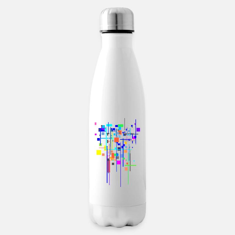 Muster Farben - Abstrakt - Isolierflasche - Weiß