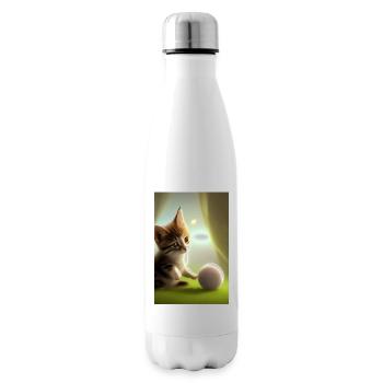 Baby Cat - Insulated Water Bottle - white - Right