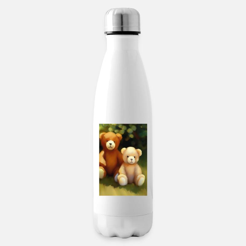 Teddybär - Isolierflasche - Weiß