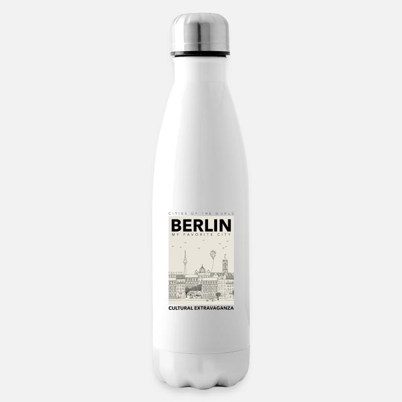 Berlin - Isolierflasche - Weiß
