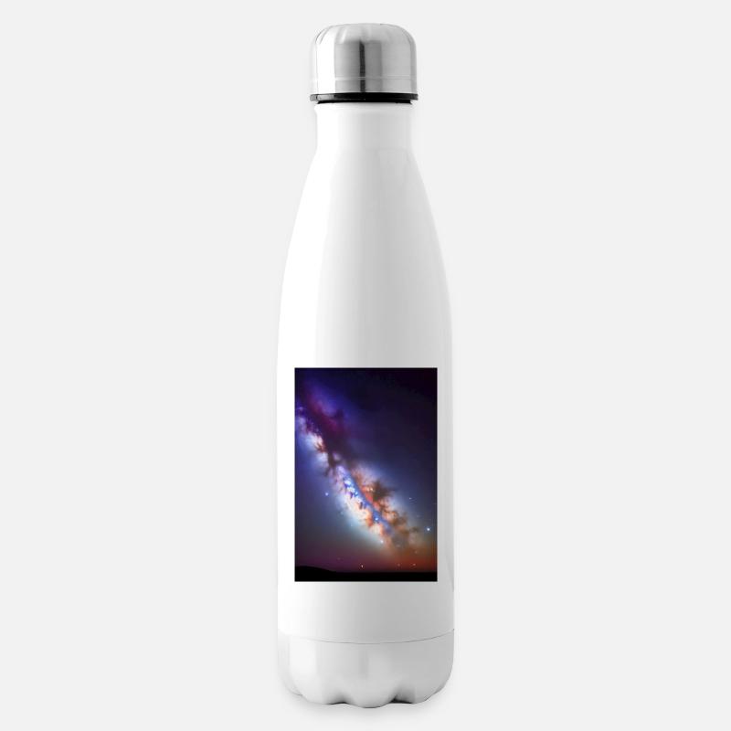 Weltall und Planeten - Isolierflasche - Weiß