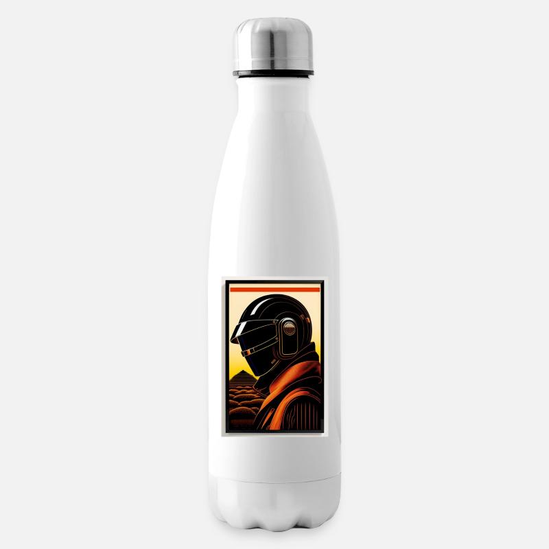 dans le style d’une gravure sur bois - Bouteille isotherme - blanc