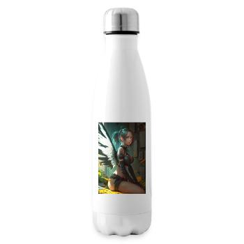 Divine Guardian - Gorgeous Anime Angel Girl Design - Insulated Water Bottle - white - Right