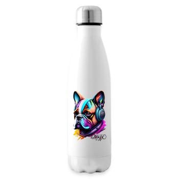 RAP MUSIC, FRENCH BULLDOG - Bouteille isotherme - blanc - Droite