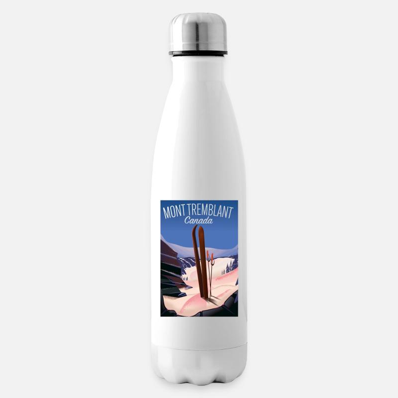 Mont Tremblant Canada Ski - Bouteille isotherme - blanc