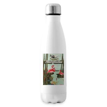 Flordas Everglades-Reiseplakat - Isolierflasche - Weiß - Rechts