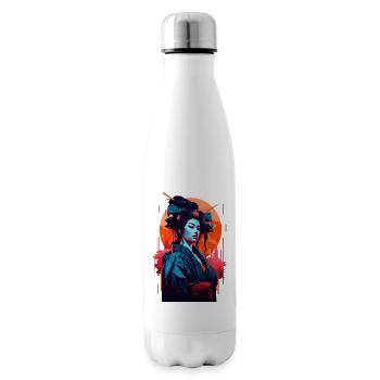 Retro Geisha - Insulated Water Bottle - white - Right