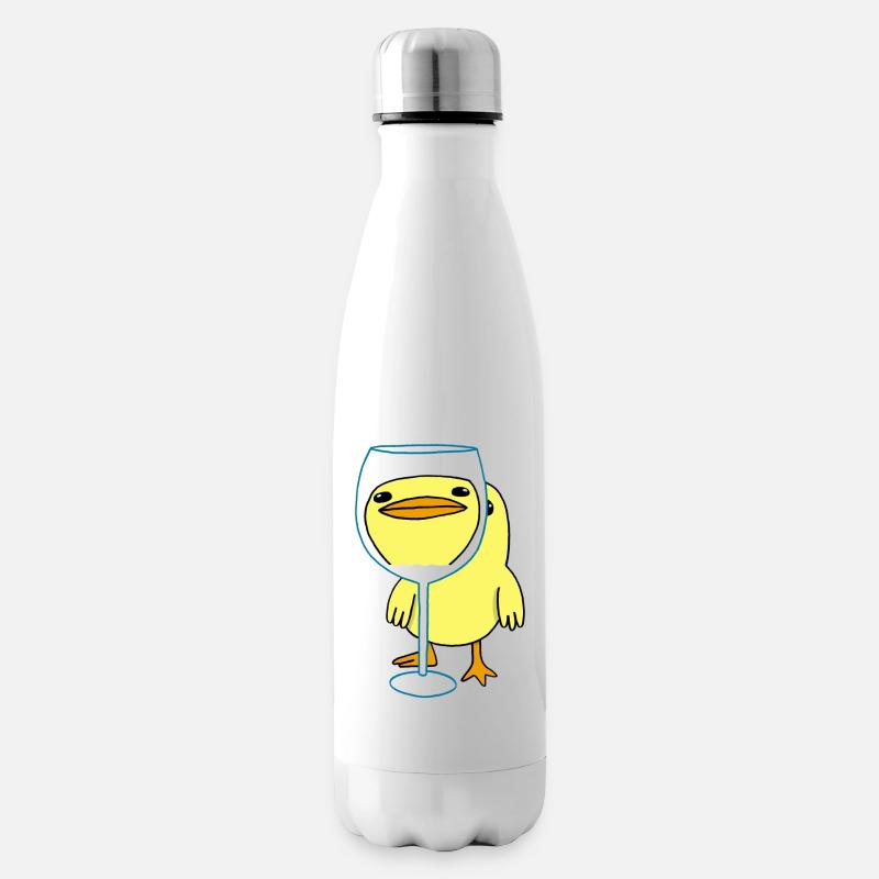 Poussin kawaii - Bouteille isotherme - blanc