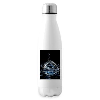 Drop chrome 4 - Insulated Water Bottle - white - Right