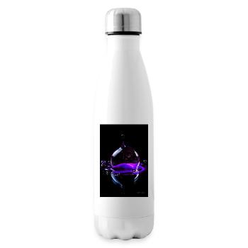Gouttes violettes 5 - Bouteille isotherme - blanc - Droite