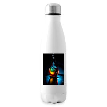Gouttes plasma 6 - Bouteille isotherme - blanc - Droite