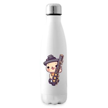Clarinette dans le style comique - Bouteille isotherme - blanc - Droite