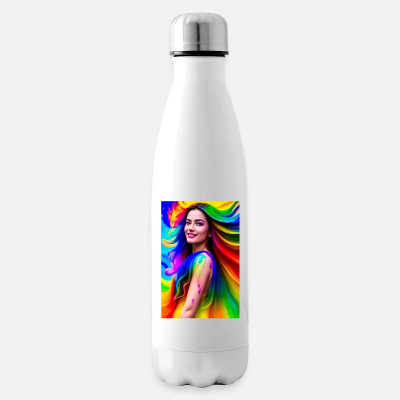 Neon Schönheit 7 - Isolierflasche - Weiß