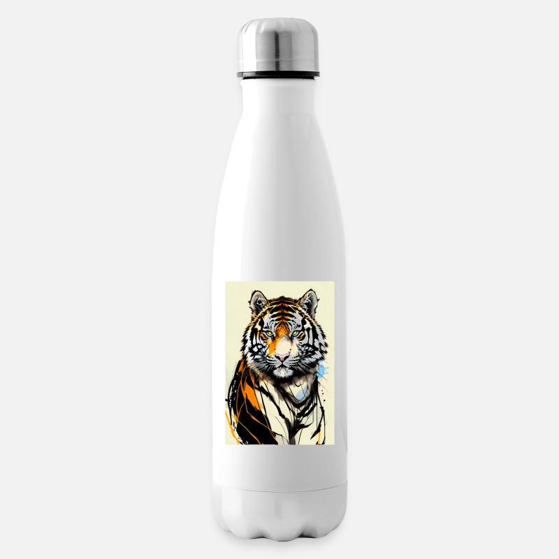 Inkpunk Tiger 1 - Isolierflasche - Weiß