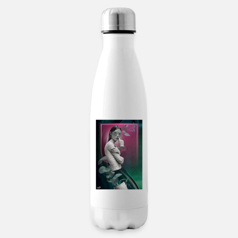 portrait POSTER - Bouteille isotherme - blanc