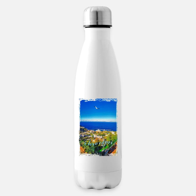 Ich liebe Capri - Isolierflasche - Weiß