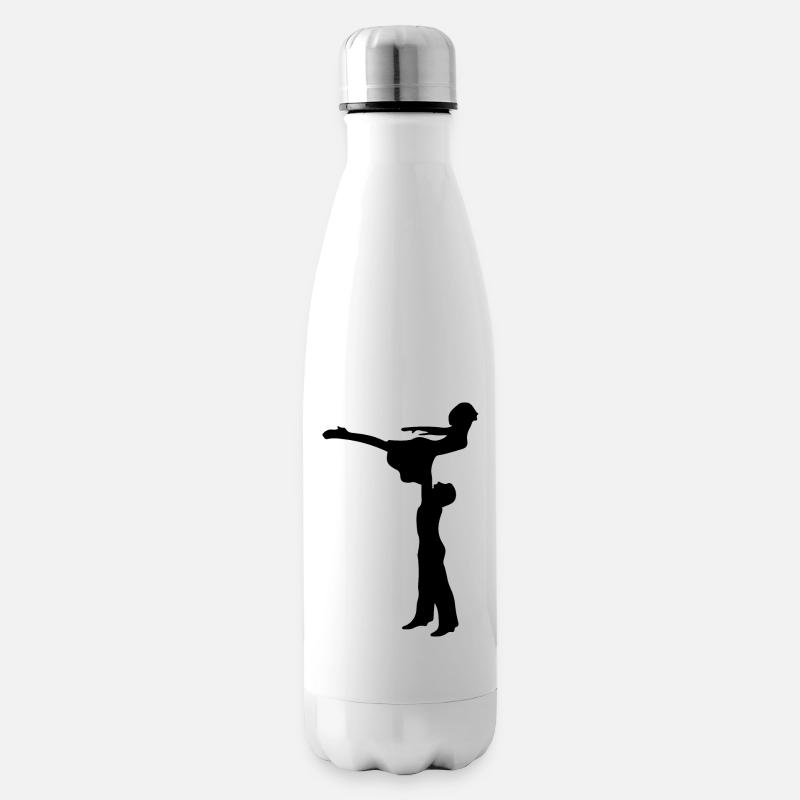 Dancing Dance Music - Insulated Water Bottle - white