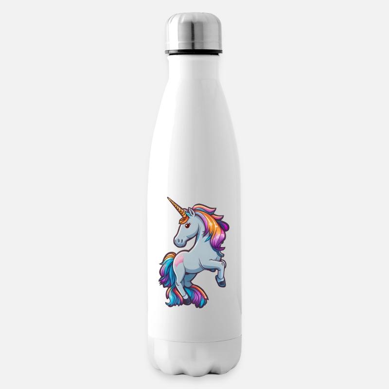 mignon petite licorne - Bouteille isotherme - blanc