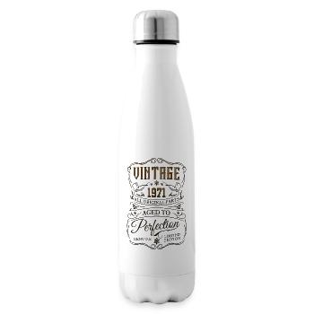 1971 vintage retro 70s legends are born birthday - Insulated Water Bottle - white - Right