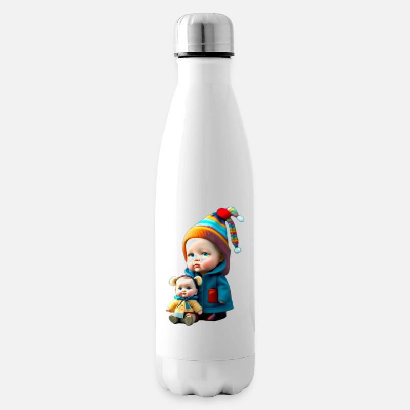 Puppen - Isolierflasche - Weiß