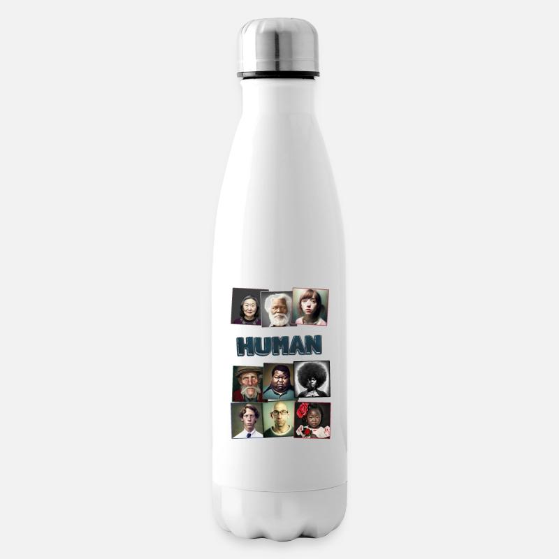 Super Normal 01 Mensch - Isolierflasche - Weiß