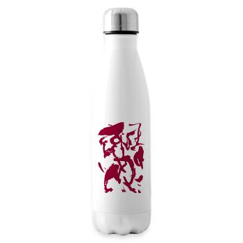 Background Abstract - Insulated Water Bottle - white - Right