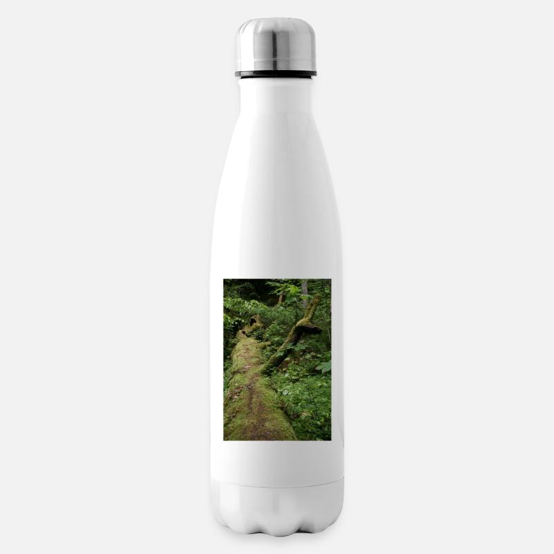 Tronc d’arbre moussu / Nord de la Forêt-Noire Monbachtal - Bouteille isotherme - blanc